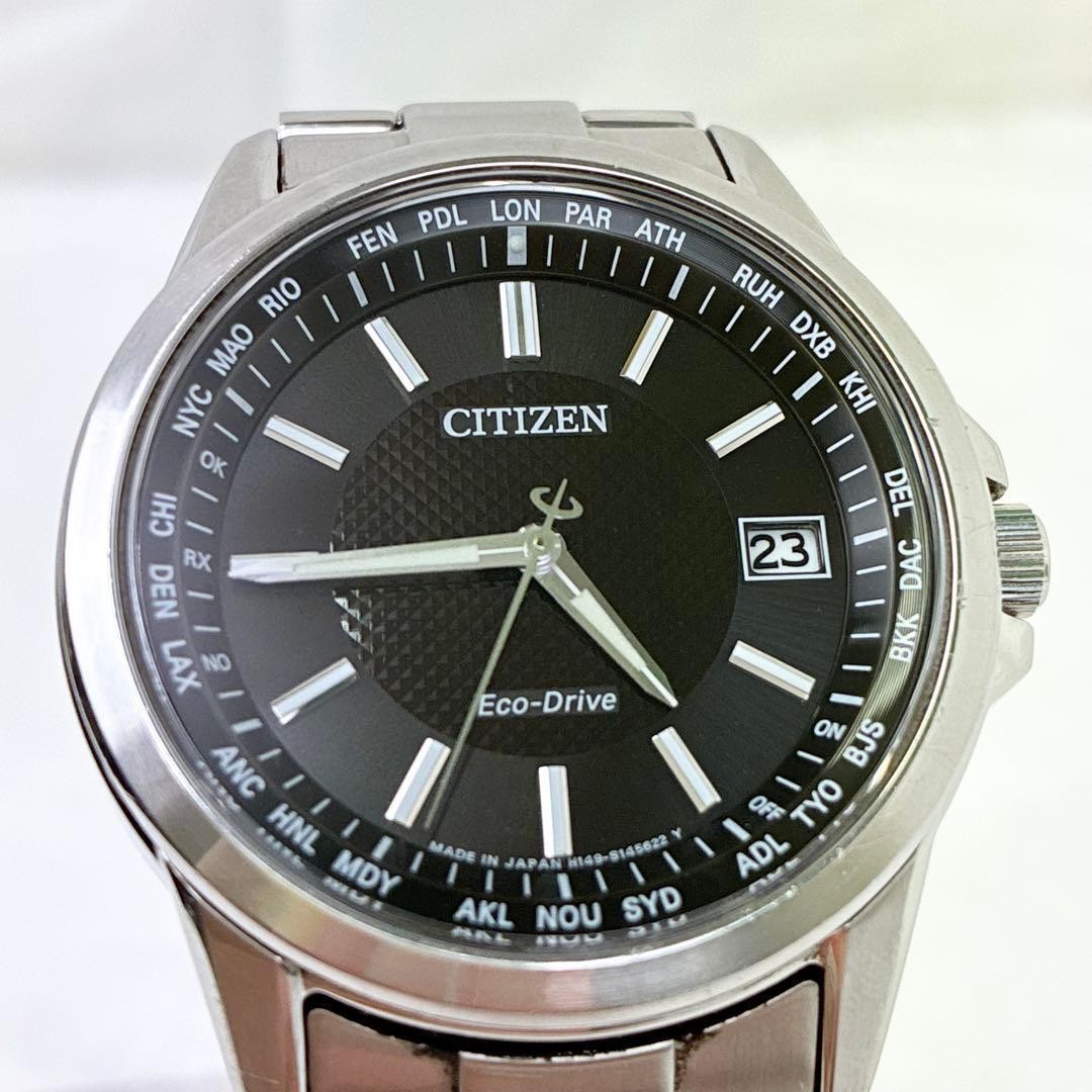 Good Condition Citizen Eco Drive Radio Solar Watch H149