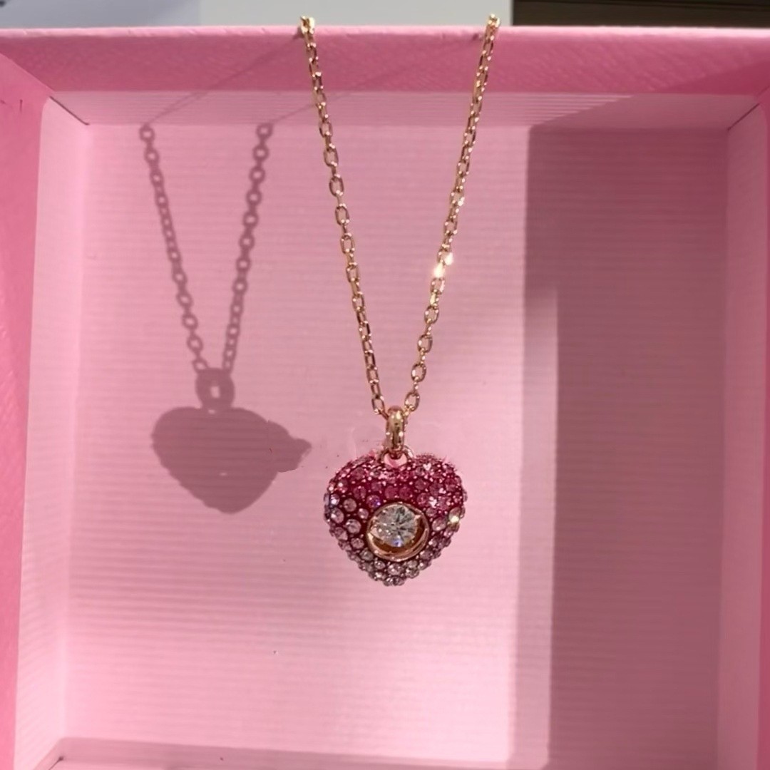 Swarovski Beating Heart-Shaped Necklace for Women