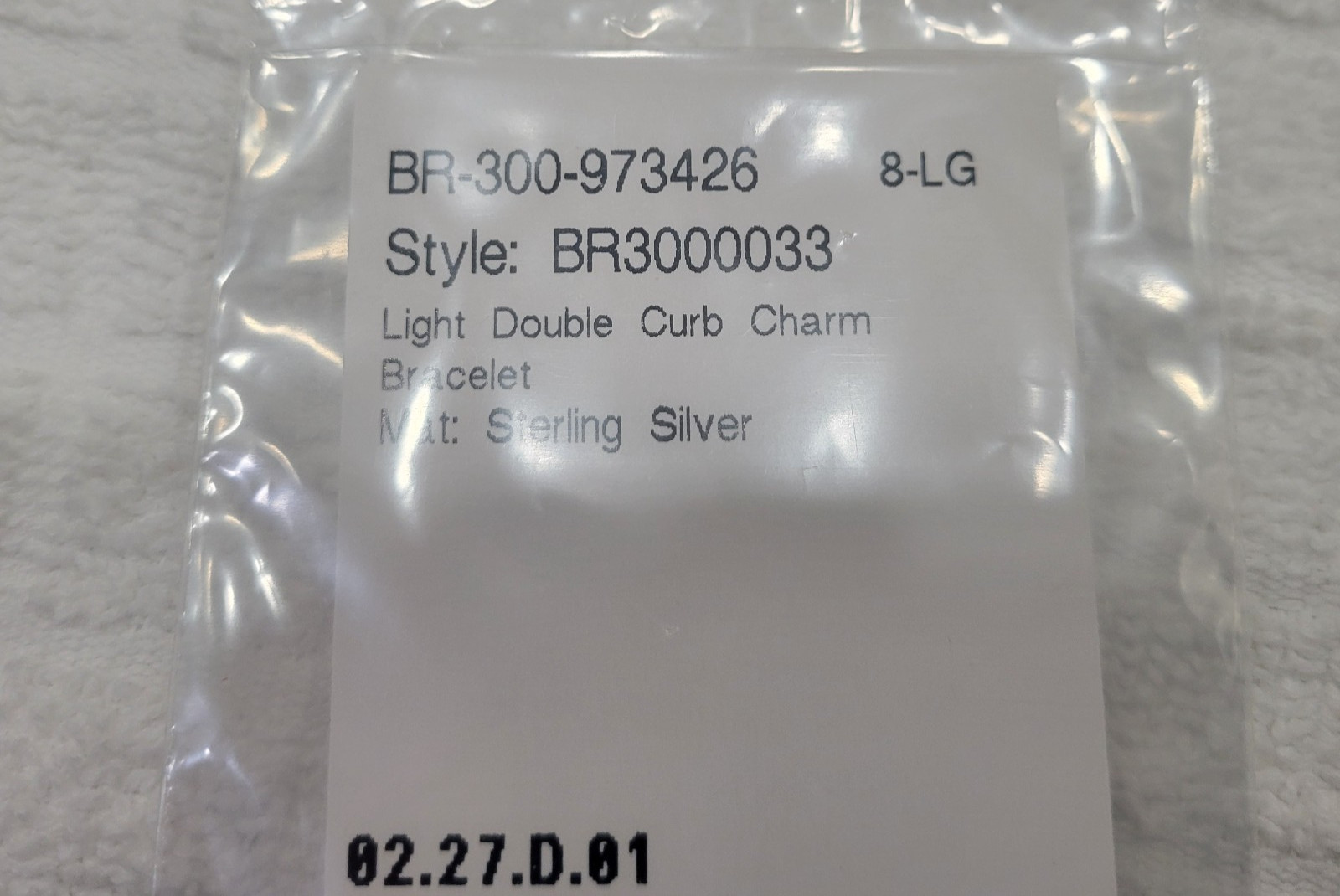 JAMES AVERY Sterling Silver Light Double Curb Charm Bracelet NEW