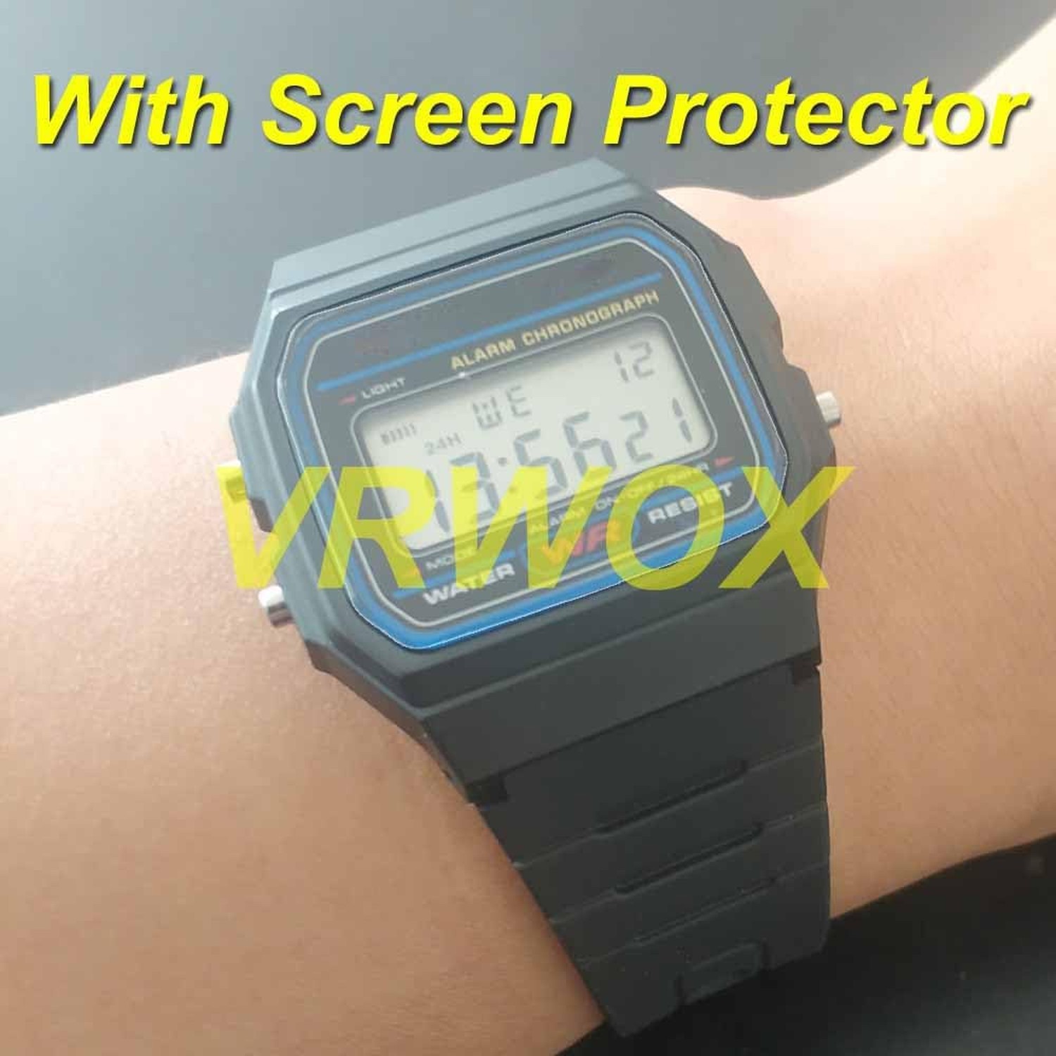 3-Pcs TPU Screen Protector For F-91 F-91W F91W-1 Watch, Full Coverage Screen …