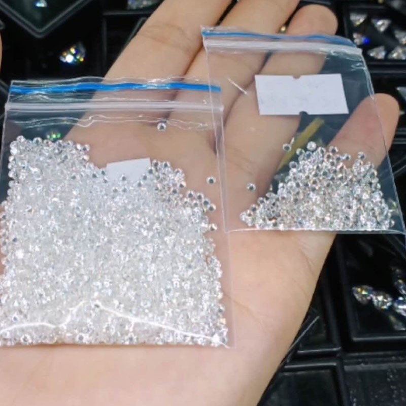 100Pcs White D Color Loose Moissanite Stone Round VVS1 2.5mm For Jewelry Making