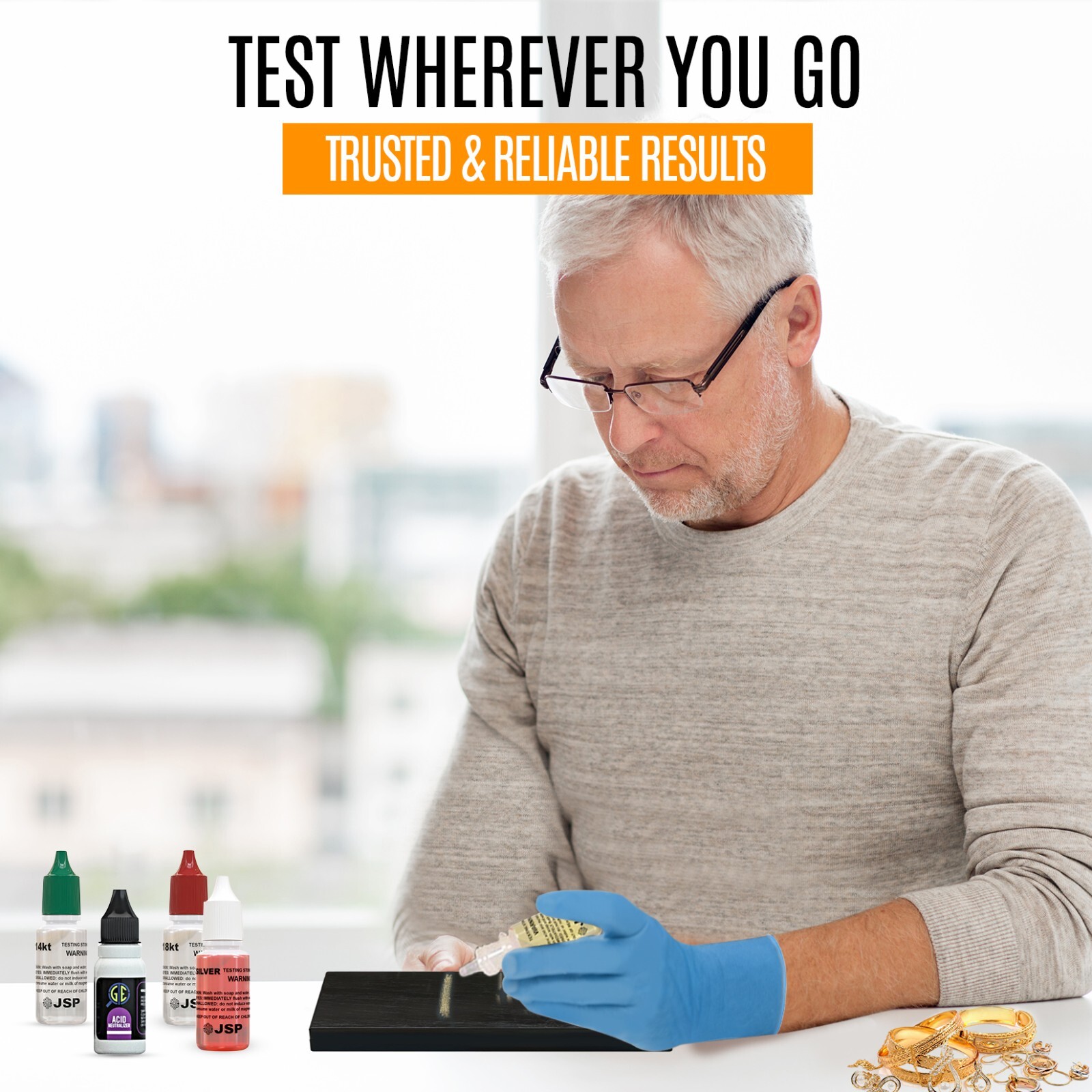 Silver 925 Testing Kit Neutralizer Solution Acid Scratch Stone Test Authenticity
