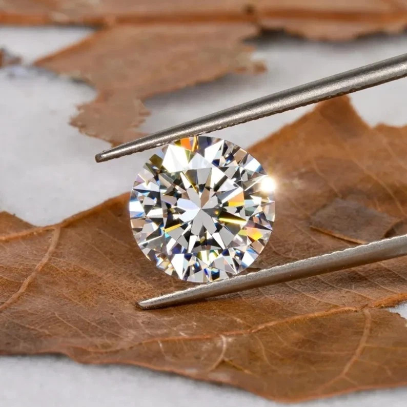 4.00 Carat Round Lab Grown Diamond D Color VVS1 Certified Loose CVD Stone