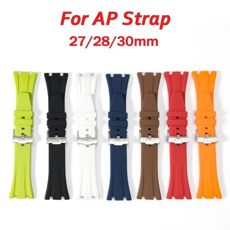 27mm 28mm 30mm Rubber Silicone Watch Band Strap for AP Royal Oak Offshore GA2100