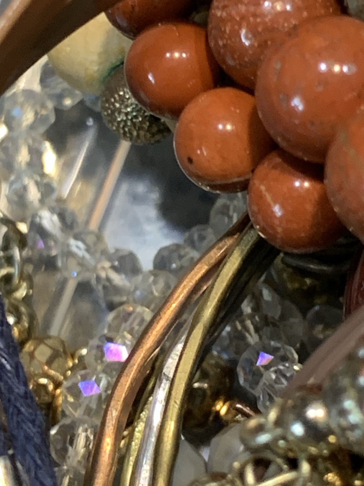 Lot 2 Lbs Jewelry Bracelets Necklaces Earrings Rings None Broken