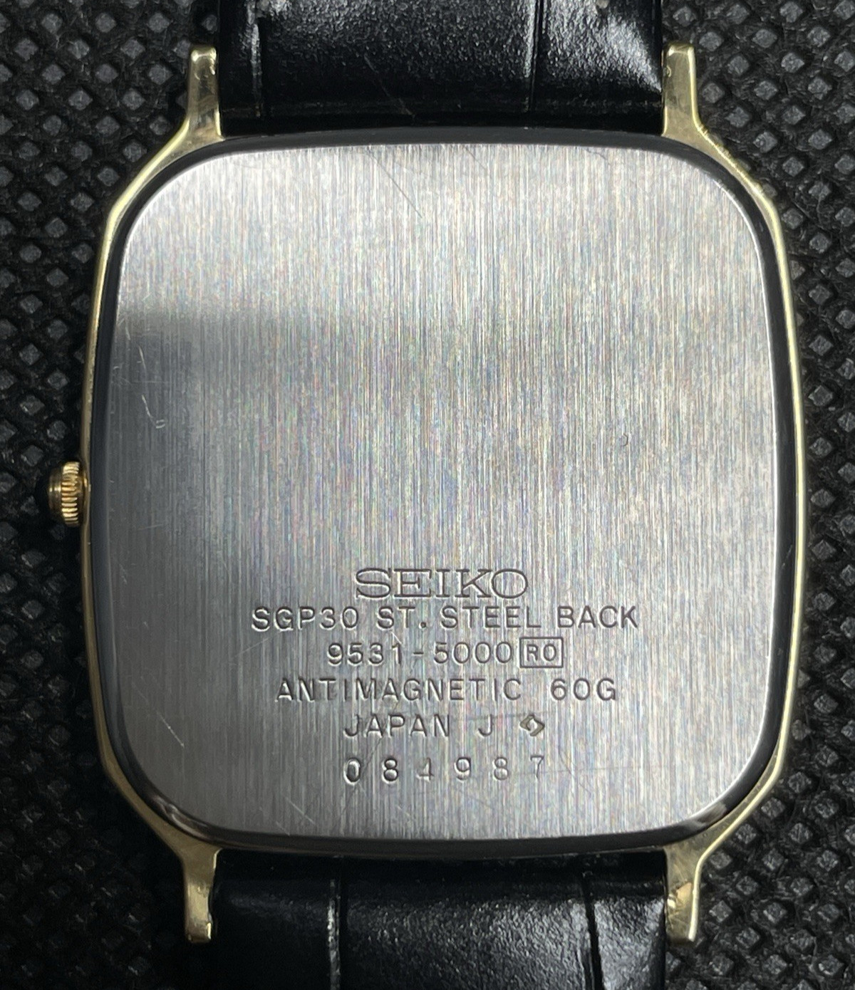 [Very good] Vintage SEIKO Dolce 9531-5000 Gold Quartz Men’s Watch JAPAN