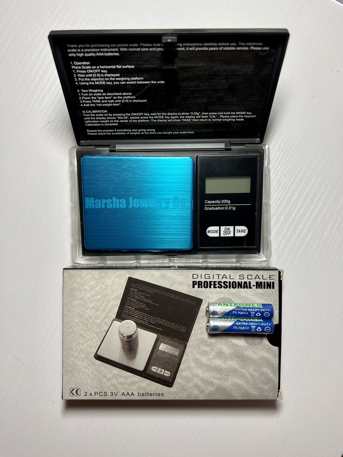 Digital Pocket Scale 500g x 0.1g Jewelry Gold Silver Coin gram/dtw/oz/gn Battery