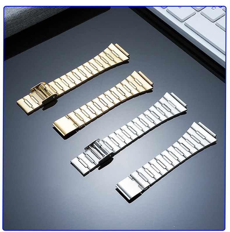 For Casio AE-1200WH AE-1300 Stainless Steel Watch Strap AE1200 W-218 Metal Band