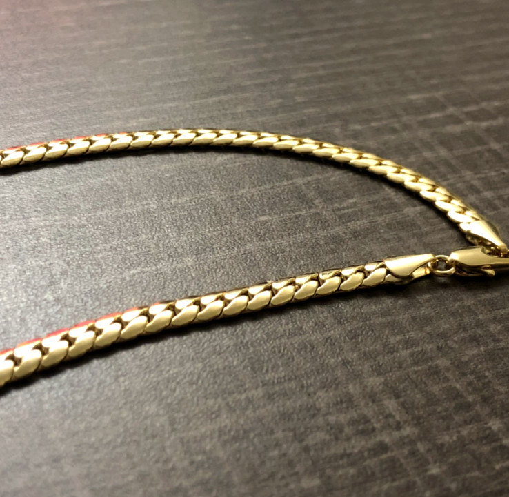 Heavy Men’s 14k Gold Stamped Plated Miami Cuban Link Chain Necklace 20inches 5MM