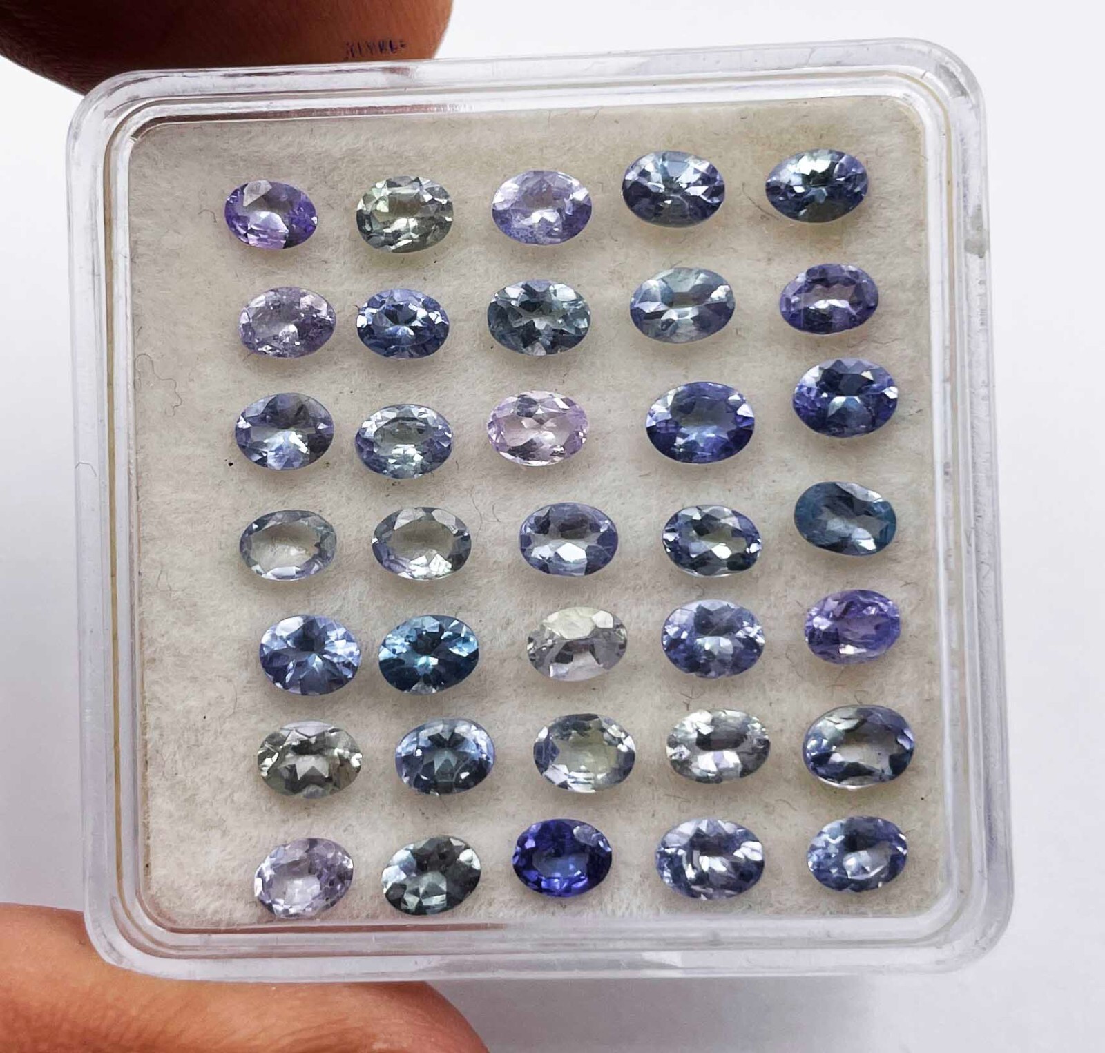 Natural Tanzanite Oval Cut Loose Gemstone Lot 31 Pcs 3*4 MM 5 CT