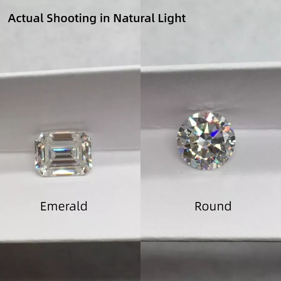 Loose All Shapes Moissanite IF Clarity, D Color Certified 1.00 to 5.00 Carat