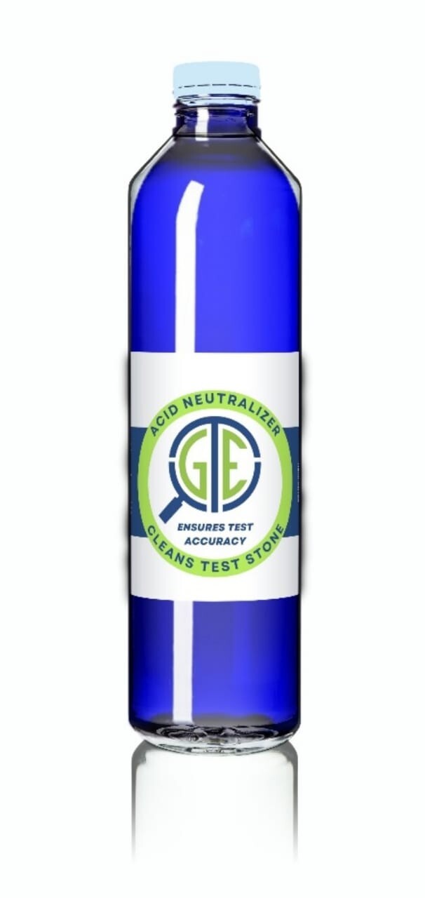 GTE Gold Silver Platinum Jewelry Testing Acid Neutralizer Solution Cleans Stone