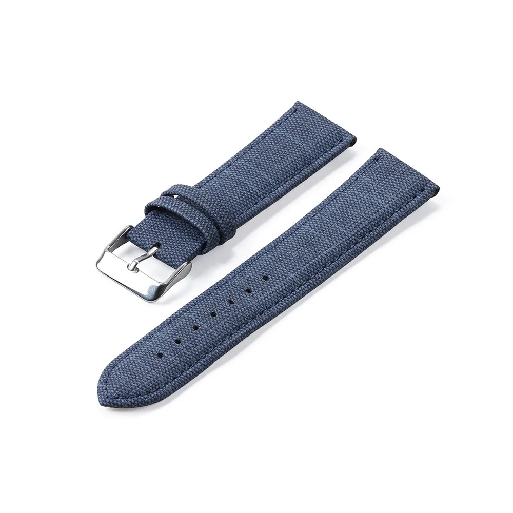 Vintage Denim Pattern Nylon Leather Watch Strap Band 12 14 16 18 20 22mm