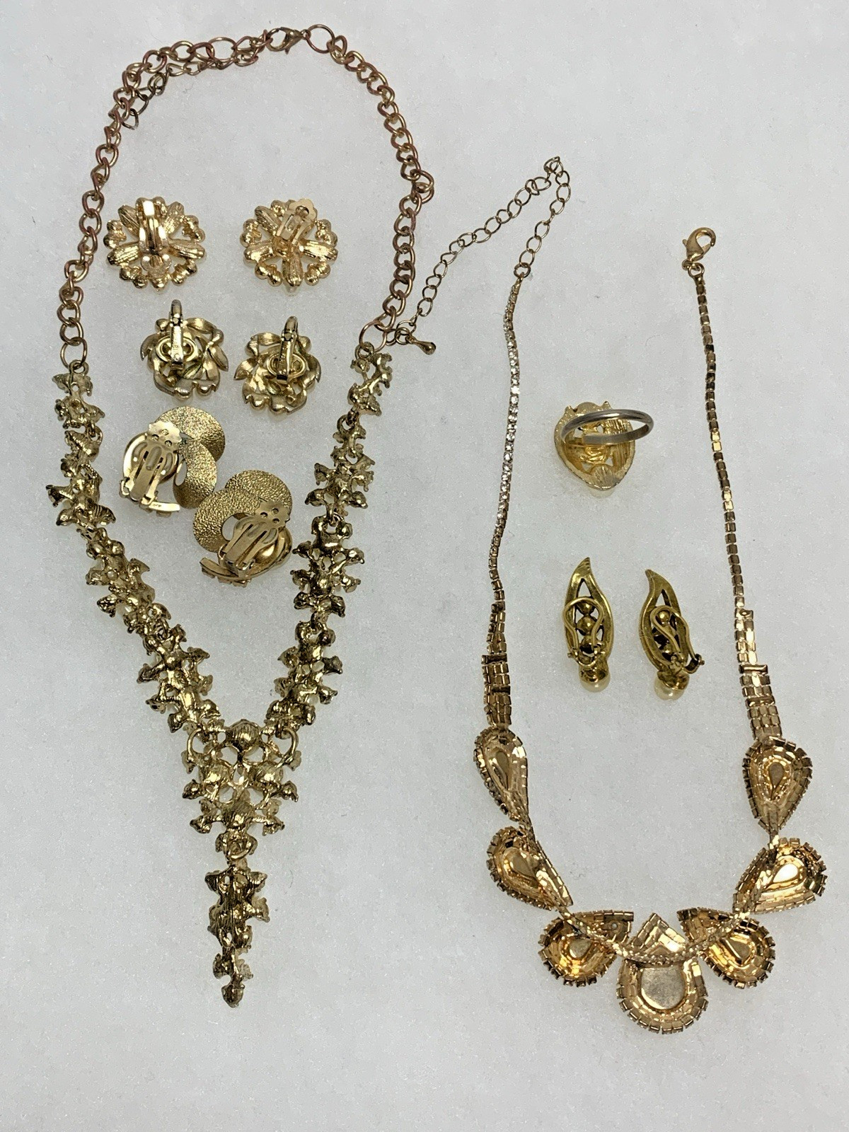 Special Occasion Jewelry Lot Trifari Faux Pearl Rhinestone Bridal Vintage Now