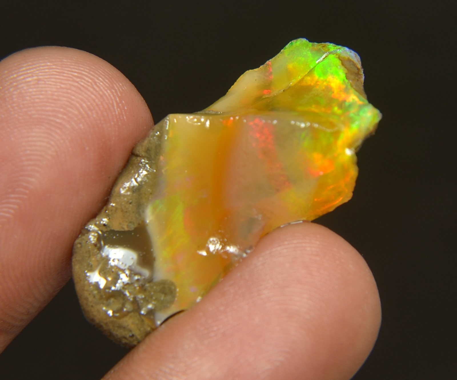 27.70 Carat Opal Rough Natural Ethiopian Oil Opal Raw, Fire Opal Gemstone
