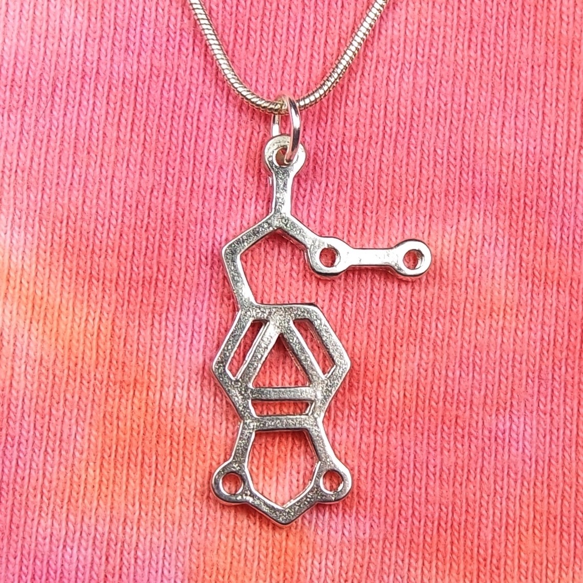 Ecstasy Molecule Necklace or Earrings, MDMA XTC House Party Festival Jewelry
