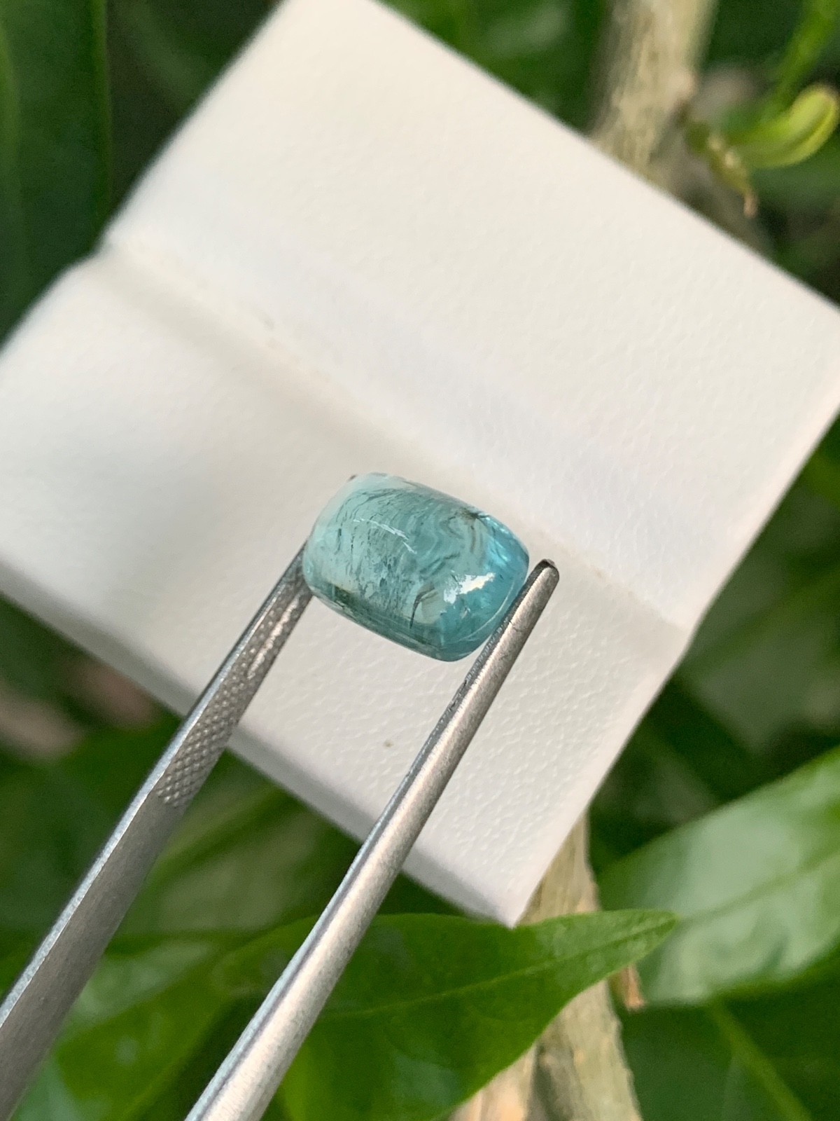 Natural Afghan Lagoon Blue Tourmaline 4.7 Ct Untreated Cushion Loose Gemstone