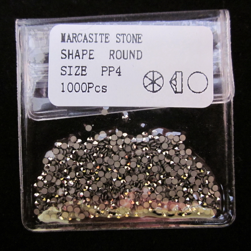 MARCASITE STONES 1000pcs SIZE 1mm PP4 loose Beads Findings Gems Round Premium