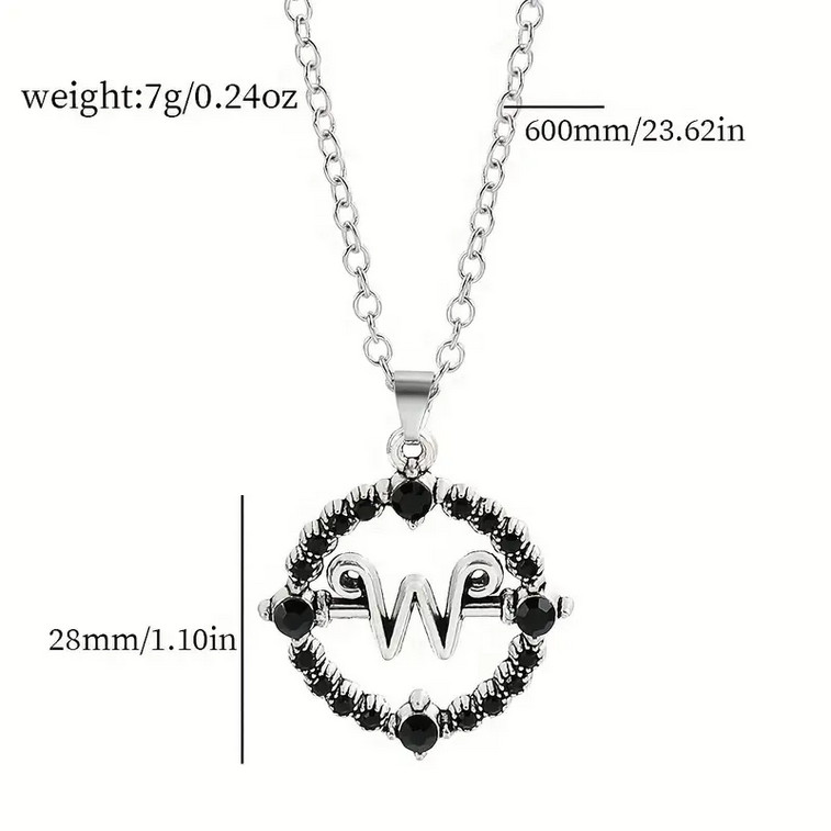 Addams Family Wednesday Necklace Jewelry TV Movie Pendant