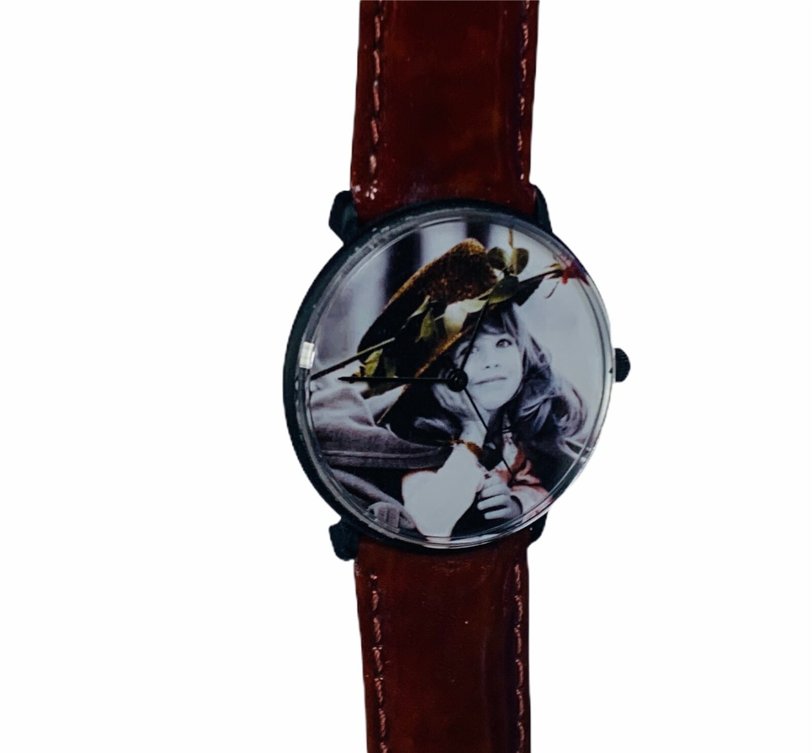 Pretty as Picture Kim Anderson figurine vtg Classico wristwatch watch girl hat