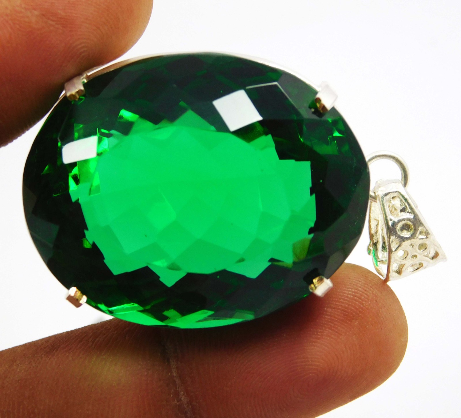 Certified 138.30 Ct Natural Green Peridot Pendant Oval Cut Gorgeous Gemstone