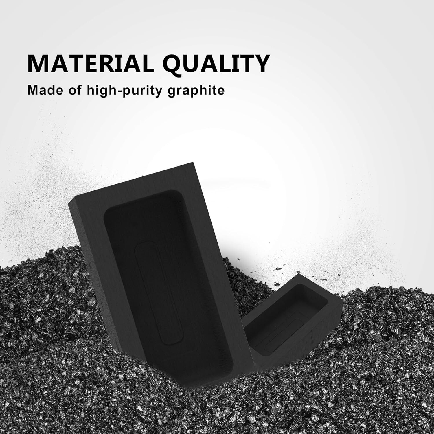 1kg Graphite Ingot Molds,Metal Melting Refining Tools for Casting Gold Silver…
