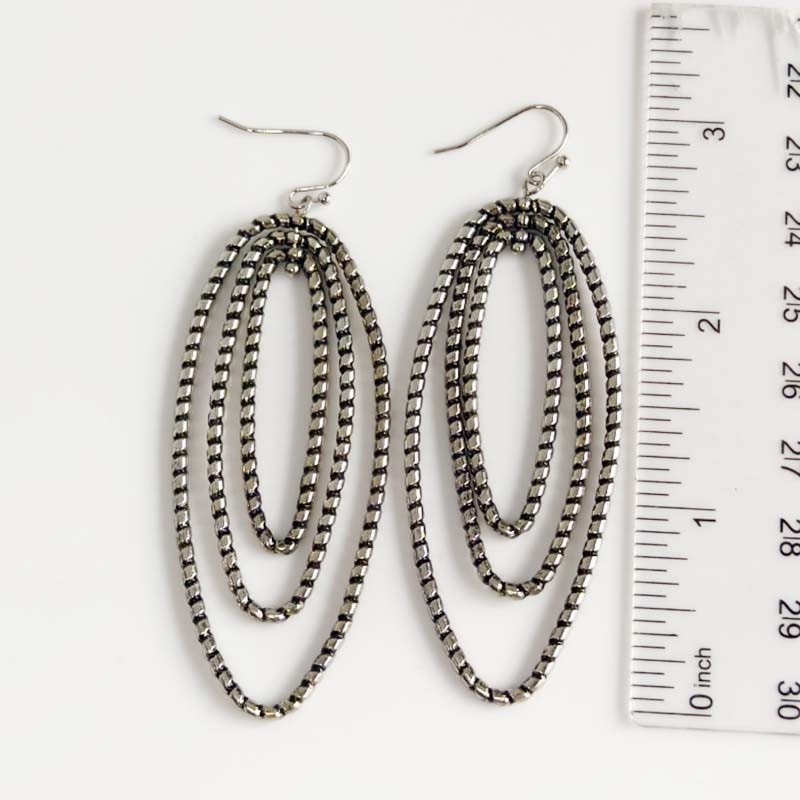 New Premier Designs Loops Drop Earrings Gift Retro Women Party Vacation Jewelry
