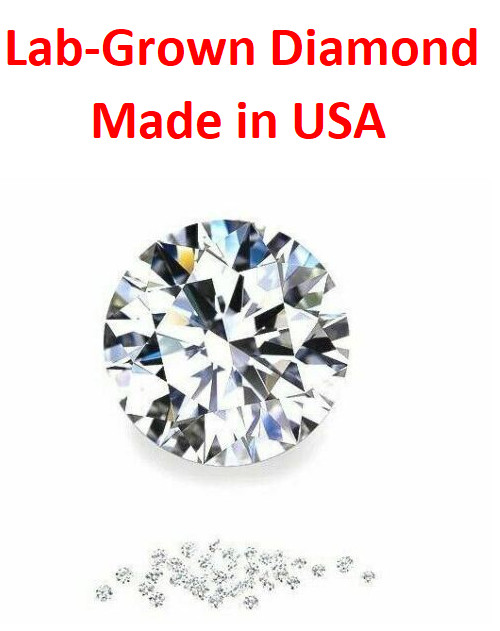 1.5mm Lab Grown Diamond VVS-VS E-F 1 Piece Melee Precision Cut USA Super Fine