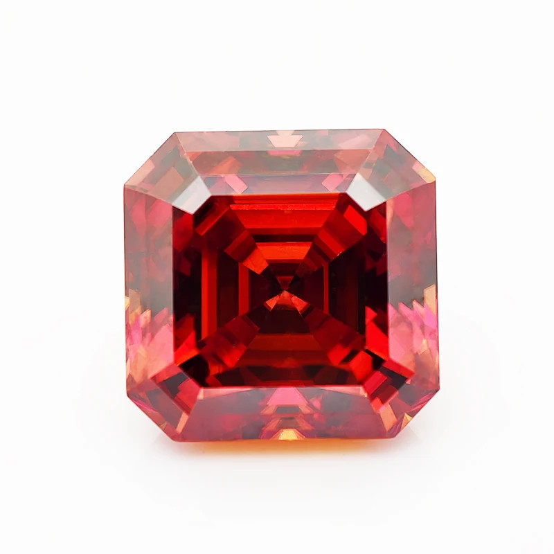 Garnet Color Multi-shape 0.5-3ct Moissanite Stones GRA VVS1 for Jewelry Making