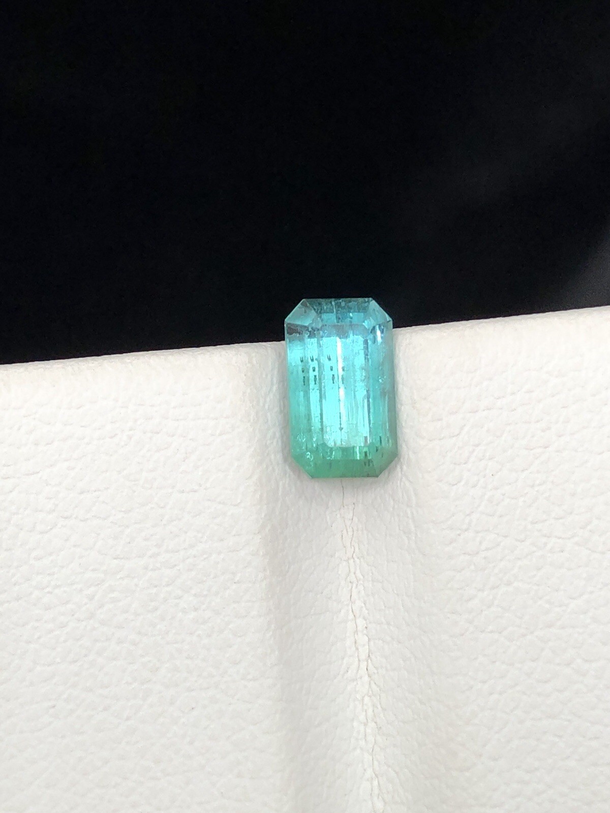 1.35 Ct Natural Blue Green Tourmaline | Emerald Cut Loose Gemstone