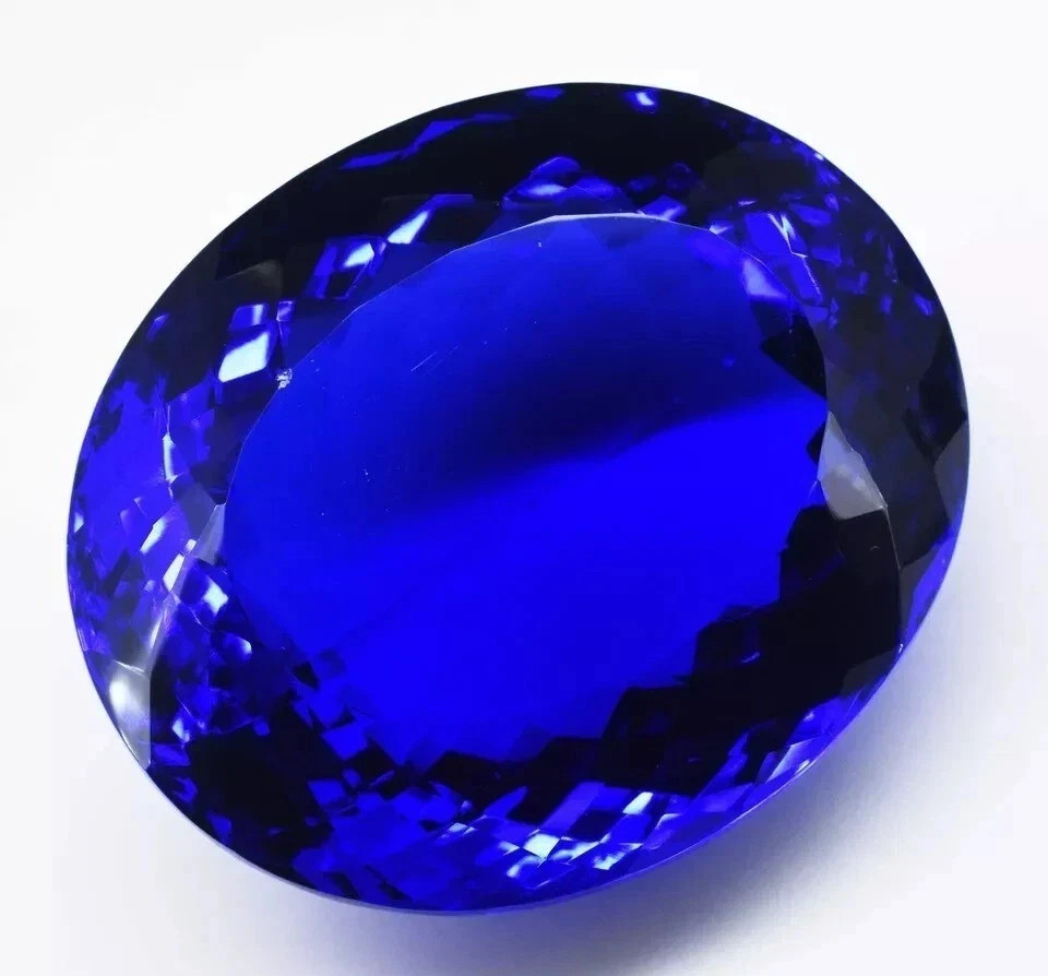 205 Carat Flawless Blue Tanzanite Oval Cut Stunning Certified Loose Gemstone