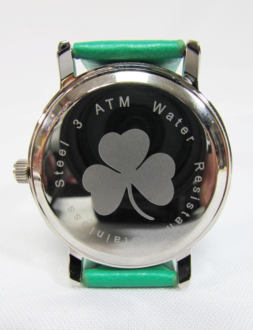 Shamrock Clover Leaf Watch Unisex Irish Wristwatch St. Patrick’s Day Gift Green