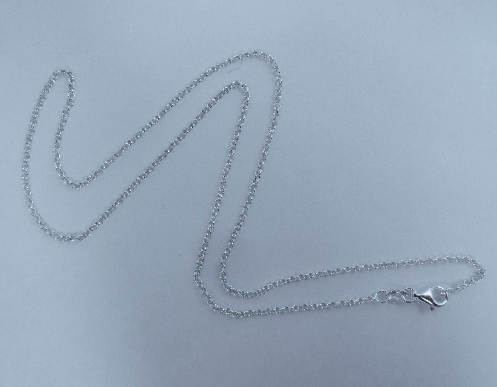 Cable Rolo Chain 1.6mm Italian Sterling Silver 14,16,18,20,22,24,30 inch 925 NEW
