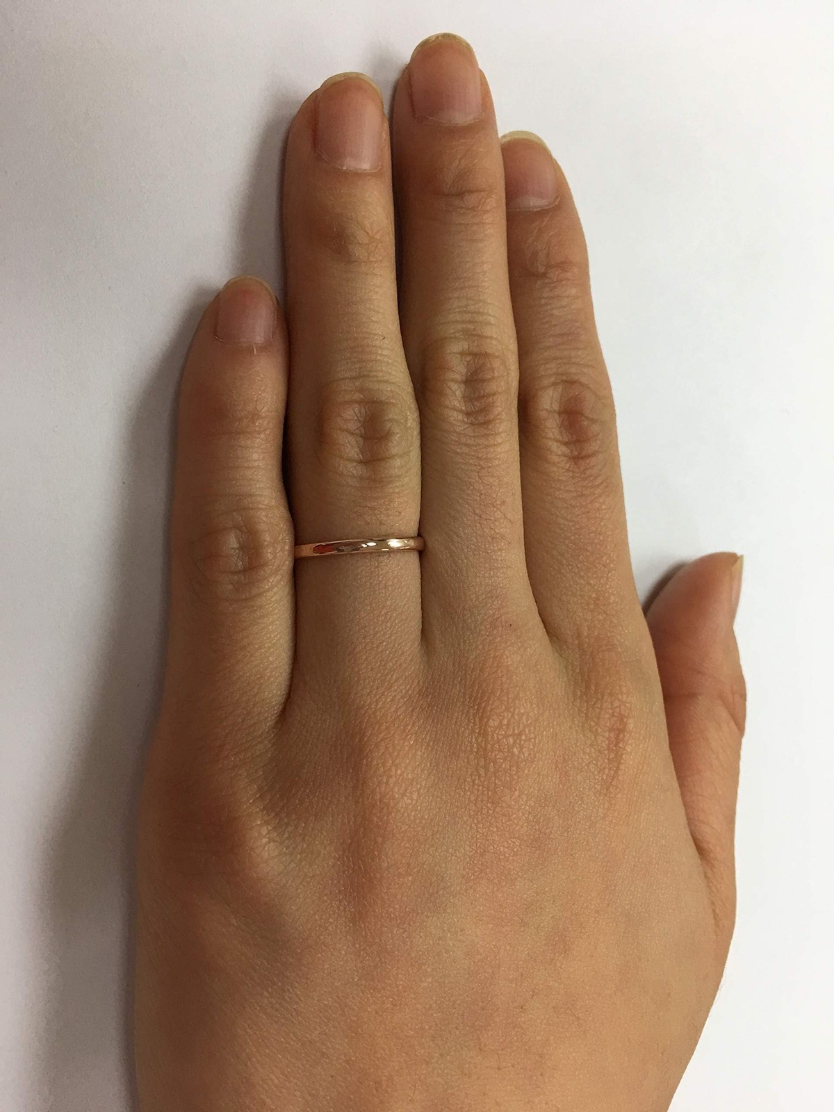 10k Light Comfort Fit Wedding Band 8 2mm Rose Gold