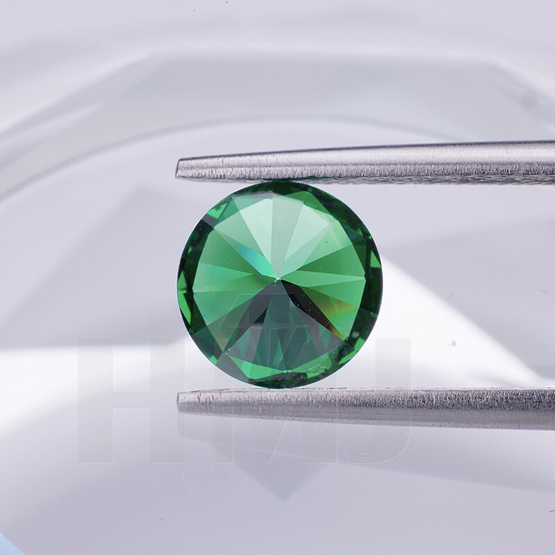 0.8~15mm 300pcs Round Green Loose CZ Stone High Quality Cubic Zirconia Gemstone