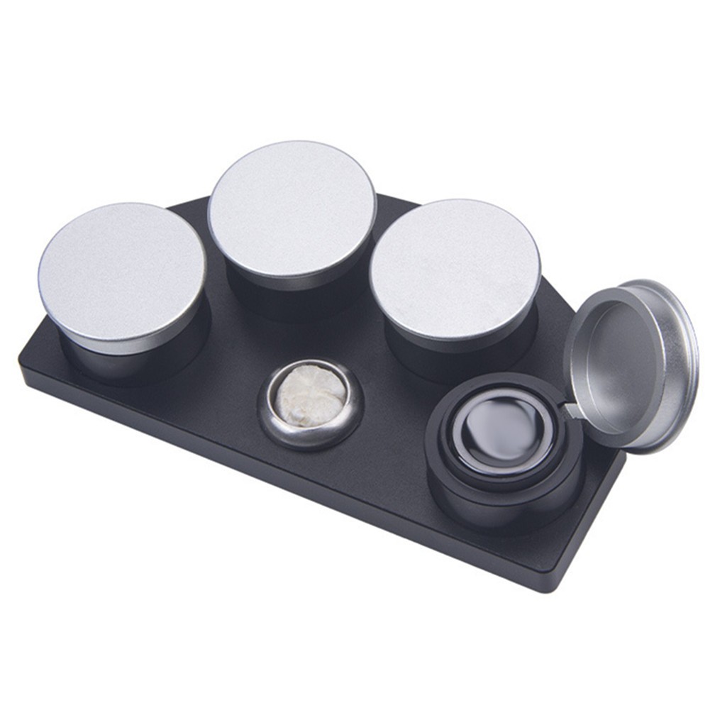 Oil Cup Stand with 4 Ceramics Containers for Watchmaker Watch Repair Tool kit A