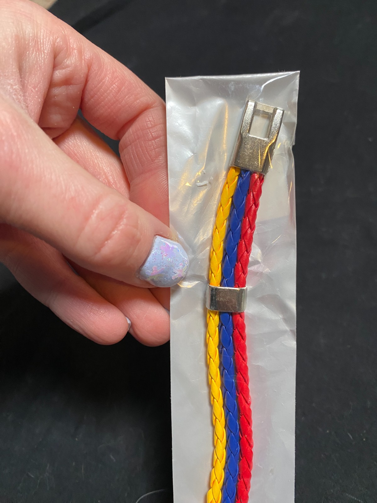 Flag Braided Bracelet Yellow Blue Red Armenia Columbia Grenada New Metal Closure