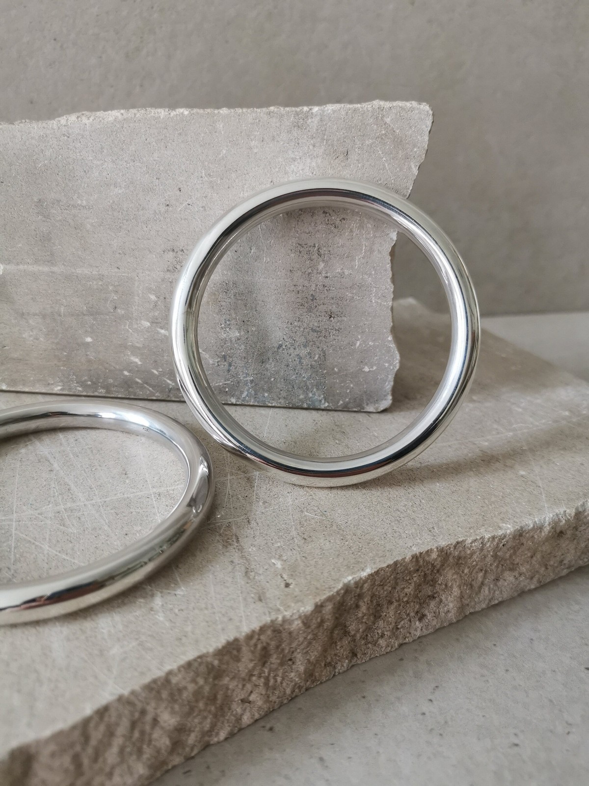 Sterling Silver Chunky Bracelet, Statement Bracelet Silver 925, Wide A