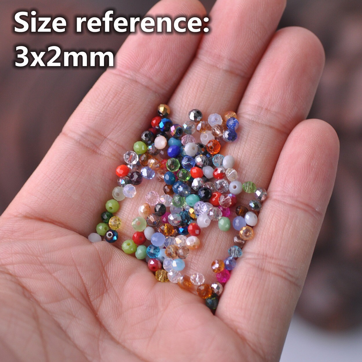 Pure Color 3mm 4mm 6mm 8mm 10mm 12mm Roundelle Faceted Crystal Glass Loose Beads