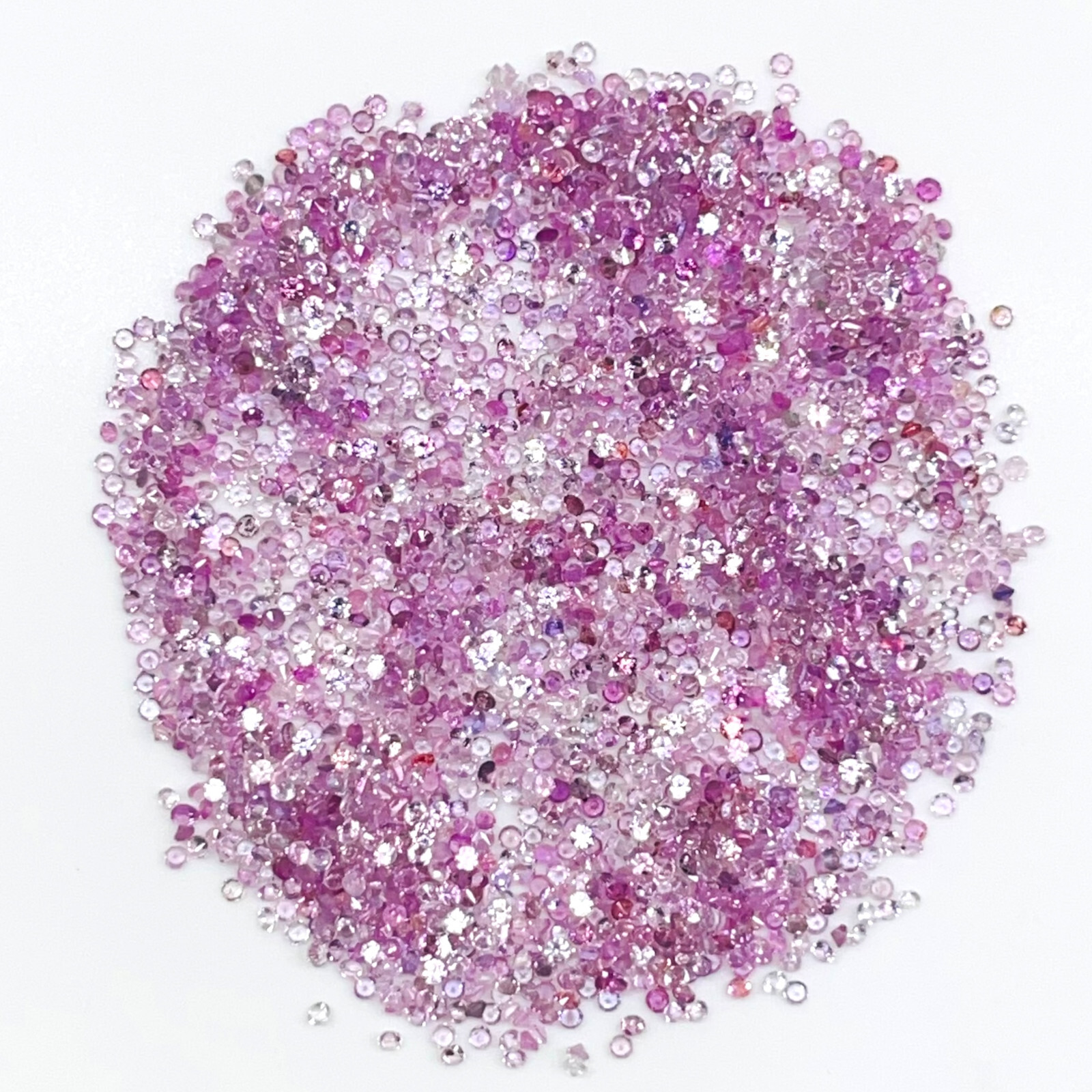 500 Pcs Natural Pink Sapphire 1mm Round Cut Loose Gemstones Wholesale Lot