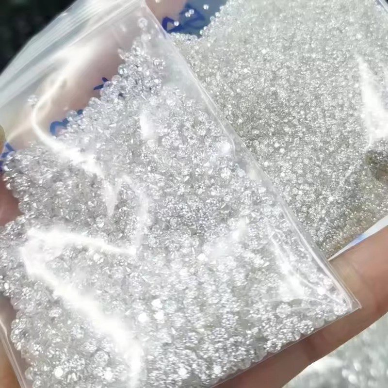 1.3 MM Round Loose Lab Grown CVD Diamond, 20 PCS, EF Color, VS1 Certified