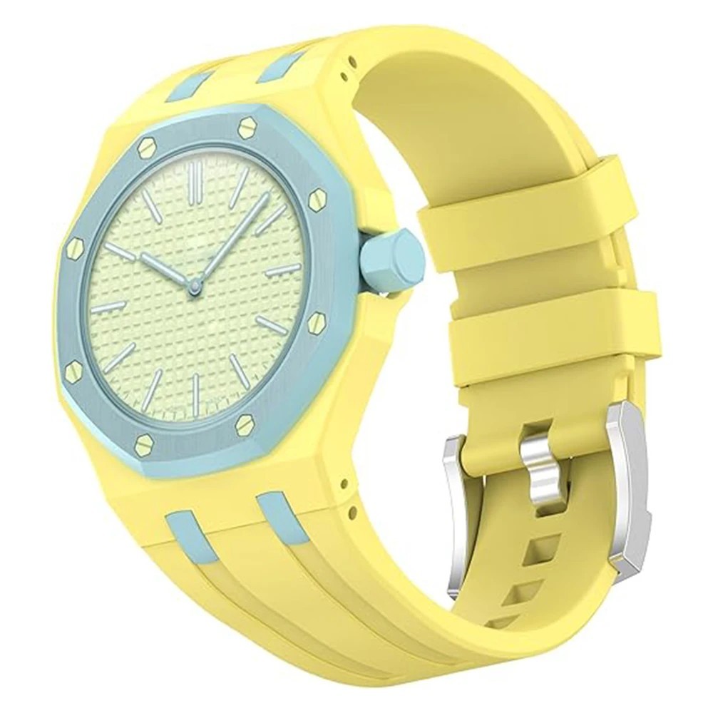 Strap For Swatch x AP Royal POP Silicone Watch Case, Changer To Wristwatch