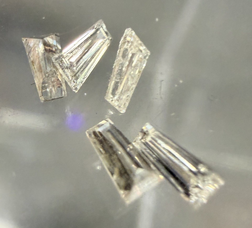 Lot 5 Natural Matching Tapered Baguette Diamonds .40 TCW-Brilliant Earth Premium
