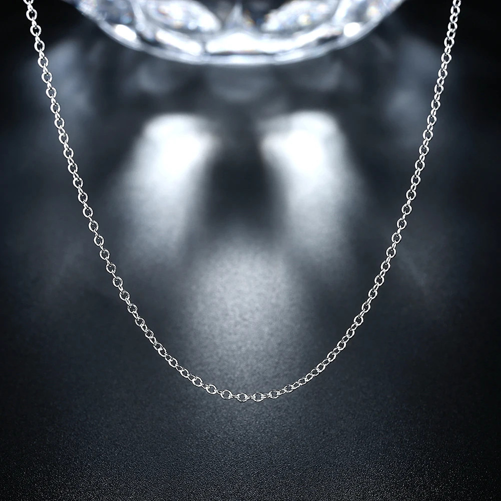 Wholesale 10pcs 925 Sterling Silver Plated 2mm Snake Chain Necklace 16″-24″