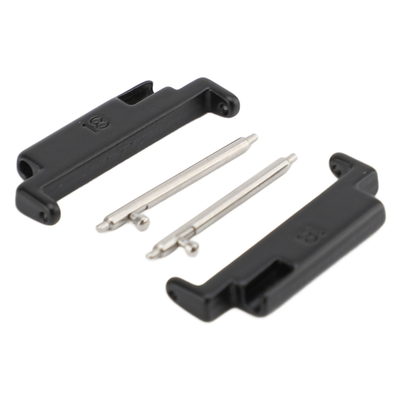 1 Pair Metal Watch Band Adapter Watch Strap Connection Adapter Stainless Steel