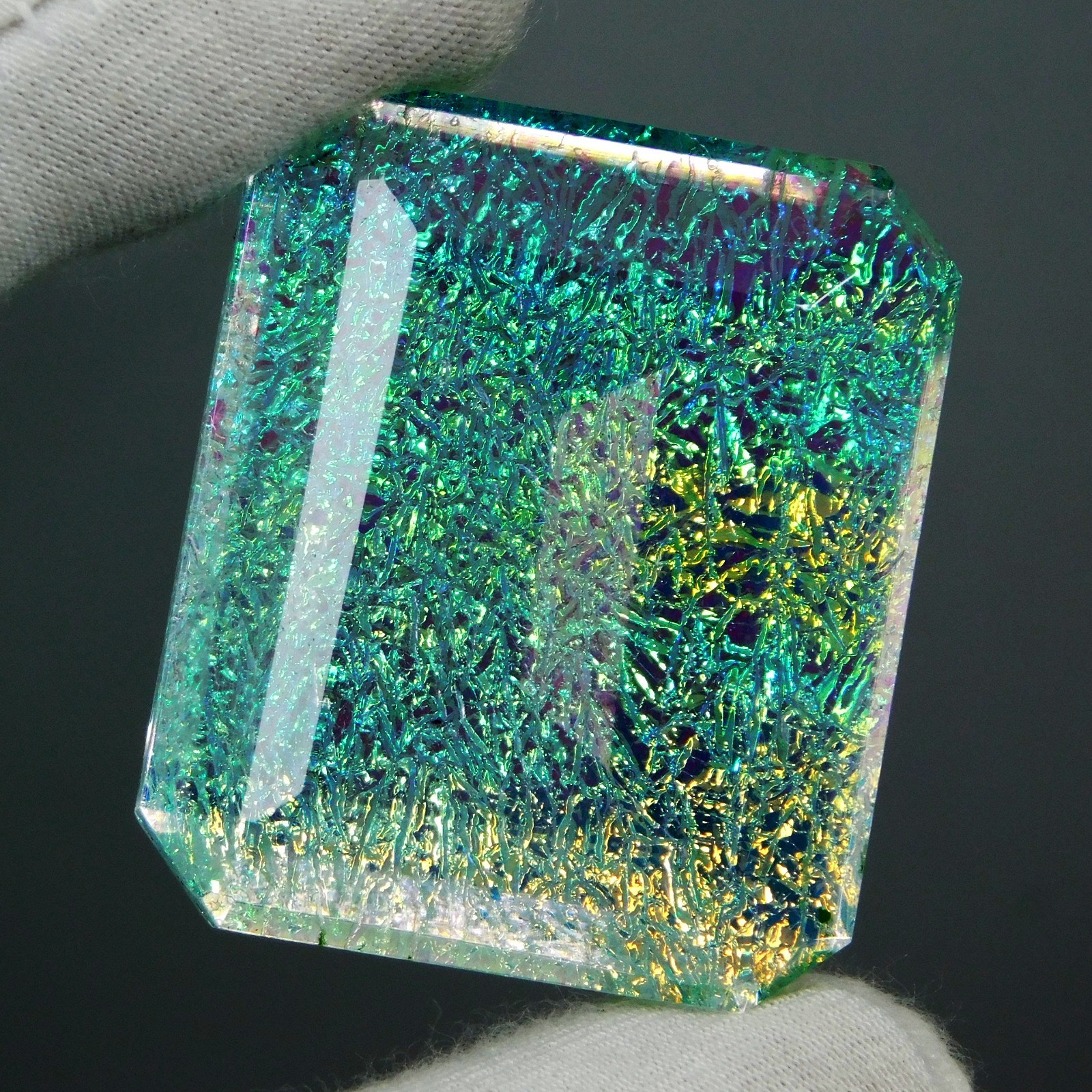 117.50 Ct Natural Monarch Fire Opal Doublet Certified Emerald Cut Loose Gemstone