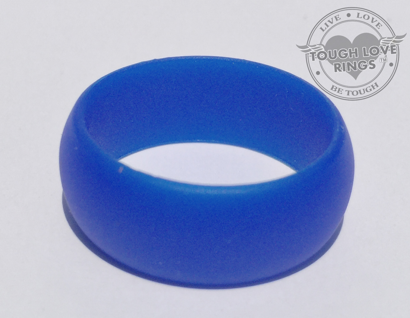 DARK BLUE – TOUGH LOVE Silicone Wedding Ring – FAST/FREE SHIP