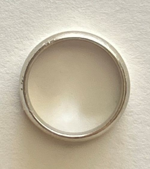 Frederick Goldman 14K White Gold Comfort Fit Men’s Wedding Band Ring Size 10.5