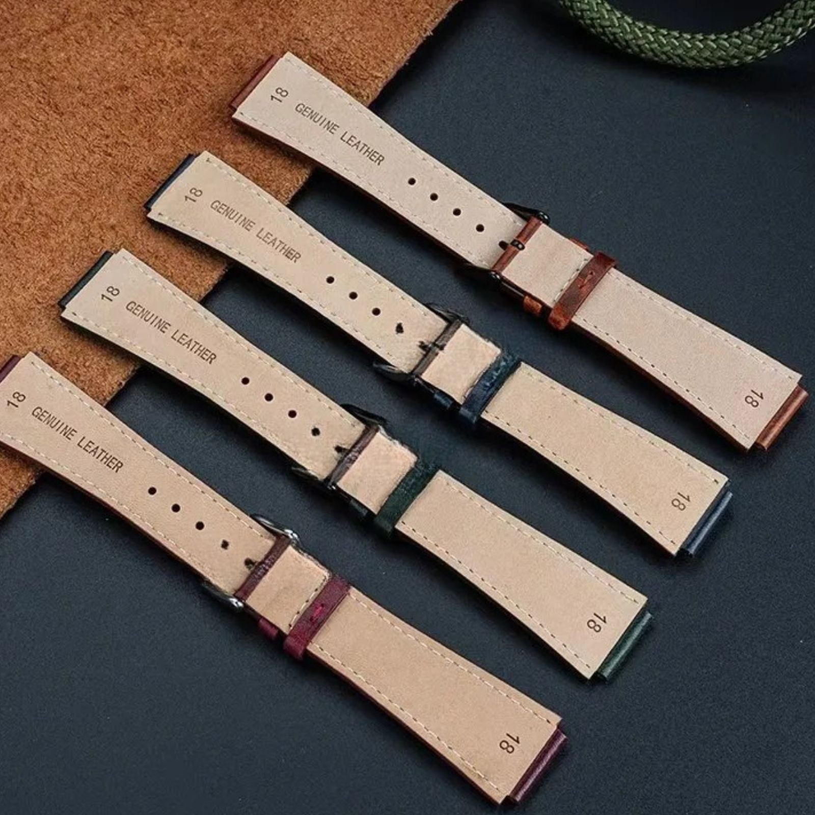 Retro 100% Genuine Leather Watchband For Casio AE1200 AE1300 A158W A168 W216H