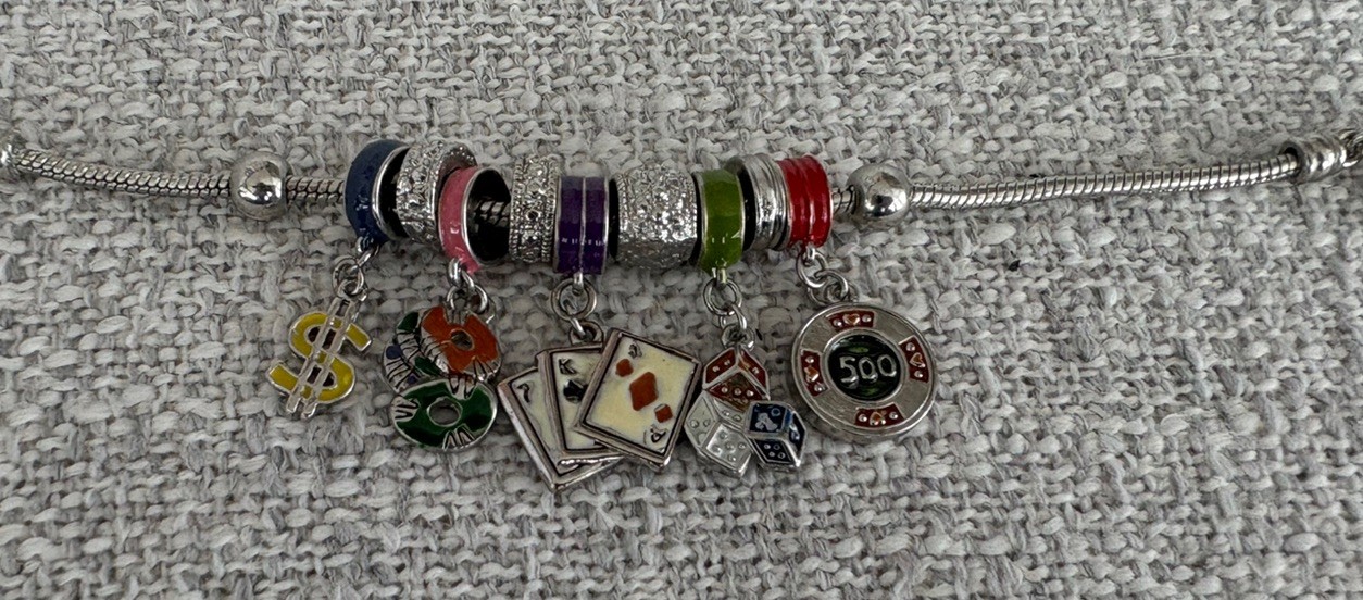 BRIGHTON Slide Casino Charm Bracelet-New